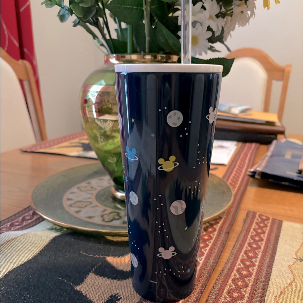 Stainless Steel Space Mickey Tumbler NWOT